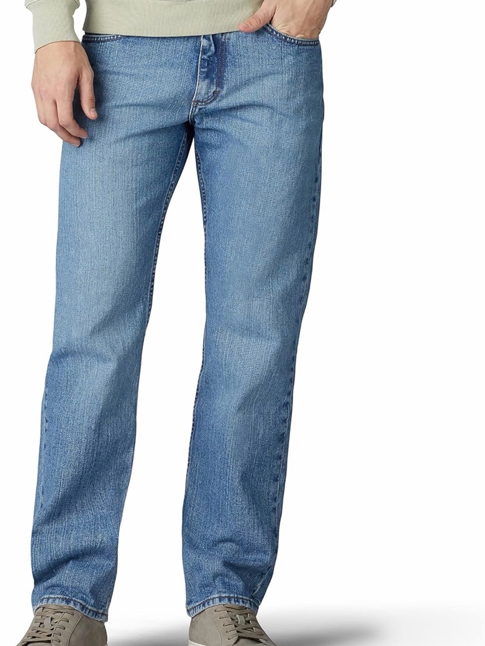 LEE - Men's Classic Straight Light Blue Jeans
